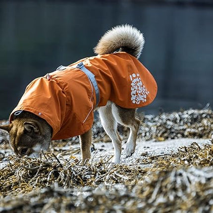 Hurtta Monsoon Coat, Dog Raincoat, Buckthorn, 14 in