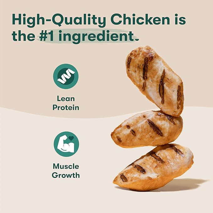 Jinx Chicken Bites Jerky Dog Treats - Soft & Chewy, All Natural Dog Jerky Treats with Cage-Free Chicken - Pet Products for All Dogs (Puppies, Adults & Seniors) - 5oz