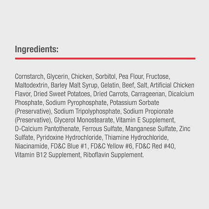 DreamBone DreamSticks, Rawhide Free Dog Chew Sticks Made with Real Beef and Vegetables, 15 Sticks