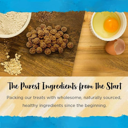 Blue Dog Bakery Natural Dog Treats, Doggie Paws, Peanut Butter, 16.2oz (6 Count)