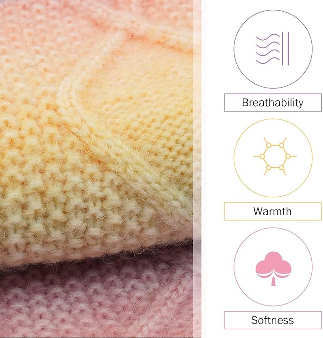 QBLEEV Dog Sweater Dress Pullover for Medium Dogs, Christmas Knitwear Cable Pet Sweater, Warm Winter Fall Puppy Clothes for Girls Boys M