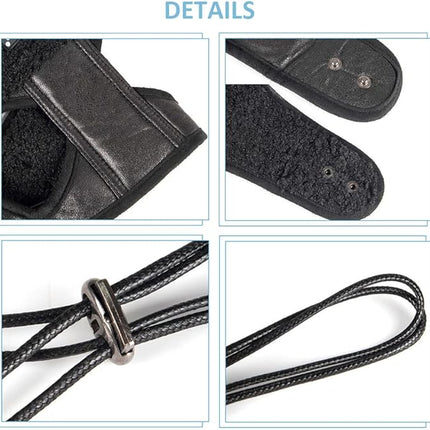 Leconpet Dog Aviator Hat, Dog Winter Pilot Hat with Ear Flaps for Cold Weather (L, Black)