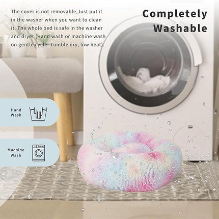 nononfish Puppy Beds for Small Dogs Washable for Crate 23 Inches Self Warming Anti Anxiety