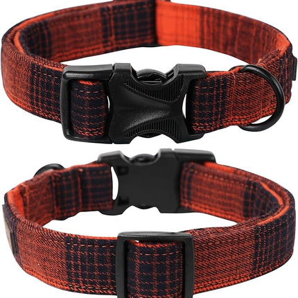 Lionet Paws Gird Dog Collar with Plastic Buckle, Cotton Fall Winter Bowtie Collar, Light Adjustable Collars for Small Medium Large Dogs
