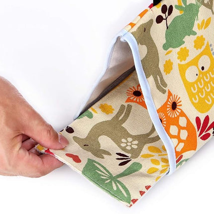 Bird Nest Snuggle Hut,Parrot Habitat Cave Hanging Tent for Small Medium Parrots Budgies Eclectus Parakeet Cockatiels Lovebird African Grey (Yellow Owl, S)