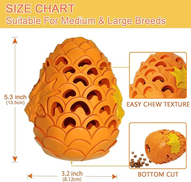 Dragon Egg Dog Chew Toy for Aggressive Chewers Large Breeds, Indestructible Tough Toys for Medium Large Dogs, Puppy Pet Toy 900 Lbs Pull Tension