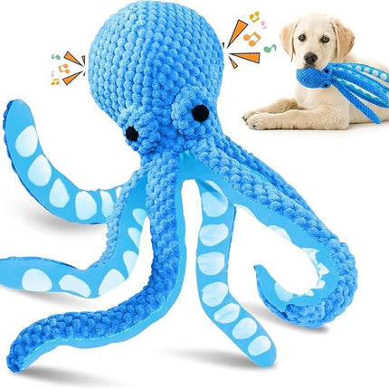 Dog Toys for Large Dogs：Squeaky Interactive Dog Toys with Soft Fabric for All Breed Sizes- Puppy Toys to Keep Them Busy