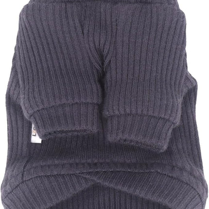 LOPHIPETS Small Dog Turtleneck Sweaters for Teacup Chihuahua Yorkie Puppy Cat Clothes-Dark Gray/XS