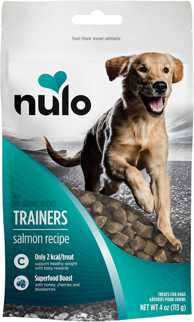 Nulo Trainers Salmon Recipe Grain-Free Low-Calorie Healthy Dog & Puppy Training Treats, 16 Ounce Pouch