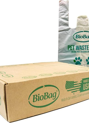 BioBag Premium Pet Waste Bags with Handles, Standard Size, 150 Count, Great For All Dog Breeds