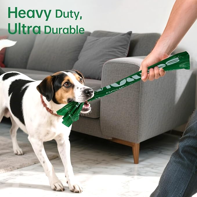 Heavy Duty Dog Poop Bags Rolls, Extra Thick and Guaranteed Leak Proof, 9" x 13" Poop Bags for Dogs, Lavender Scented, 240 Count