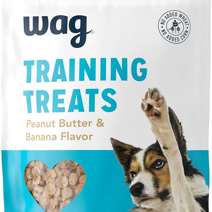 Amazon Brand - Wag Peanut Butter & Banana Flavor Training Treats for Dogs, 1 lb. Bag (16 oz)