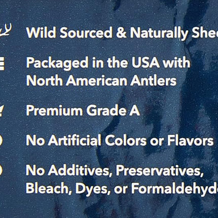 Amazon Brand – Wag Dog Deer Antler Chew, Naturally Shed. Whole, Small (Best for Dogs Under 15 lbs) 4–5.5 inches (Pack of 4)