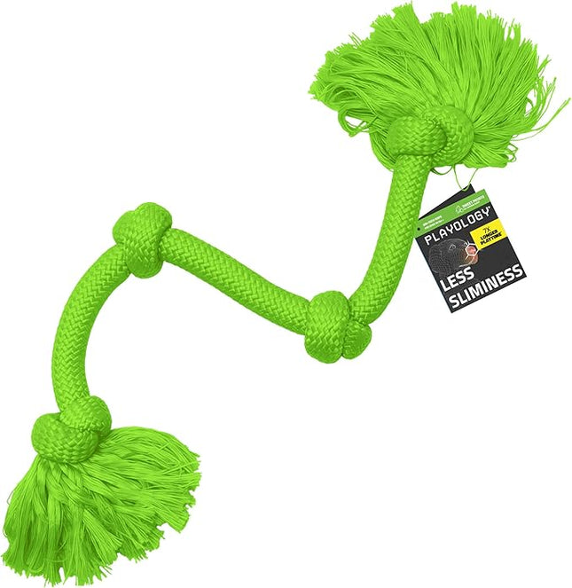 Playology Rope Toys for Dogs | Tug of War Dog Toy for Aggressive Chewers | Sweet Potato Scented Dog Toys | Mega Rope Toy for Interactive Play