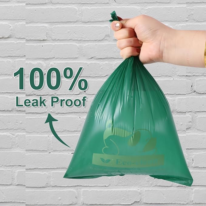 ECO-CLEAN 360 Count Dog Poop Bags with Dispenser, Leak-Proof, Lavender scented