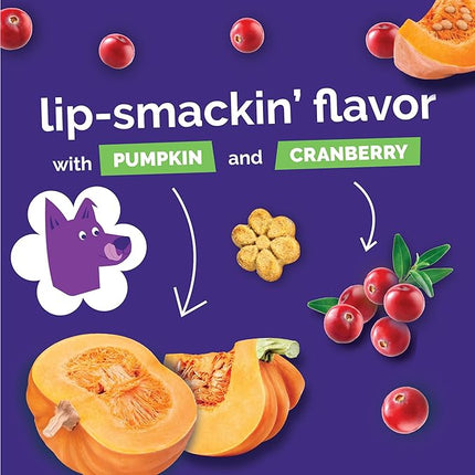 Fruitables Baked Dog Treats Variety 4 Pack (Pumpkin & Apple, Banana, Blueberry, Cranberry) - 7 oz (4 Pack)