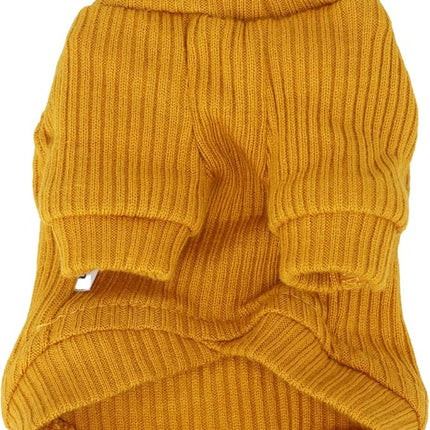 LOPHIPETS Small Dog Turtleneck Sweaters for Teacup Chihuahua Yorkie Puppy Cat Clothes-Yellow/XS