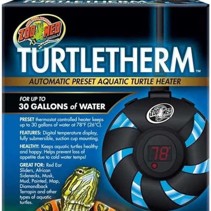 Zoo Med TURTLETHERM Automatic Preset Aquatic Turtle Heater (Up to 100 Gallons) 300 Watt