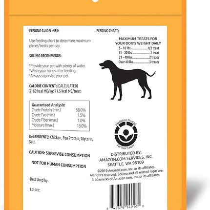 Amazon Brand - Solimo Chicken Jerky Dog Treats, 2 pounds (Packaging May Vary) (Pack of 2)