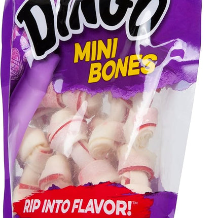 Dingo Mini Bones Rawhide for Dogs, Dog Chews Made with Real Chicken
