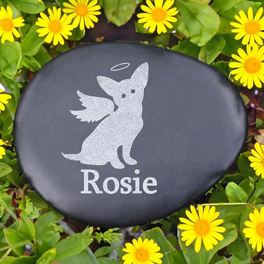 Pet Memorial Stones - Personalized Loss of Dog Sympathy Gifts - Dog Memorial Headstone - Pet Remembrance Gifts - Dog Memorial Gifts for Loss of Dog - Dog Passed Away Gifts - in Memory of Dog