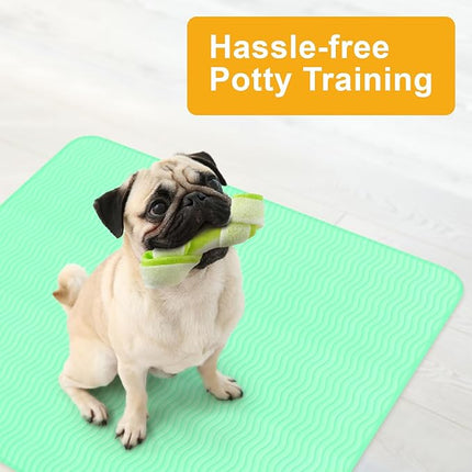 GREEN LIFESTYLE® Washable Underpads - Heavy Absorbency Reusable Bedwetting Incontinence Pads for Kids, Adults, Elderly, and Pets - Toddler Mattress Pads for Bed, Sofa, Couch, Floor (Pack of 4 - 30x34)