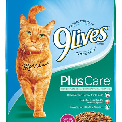 9Lives Plus Care Dry Cat Food, 12 lb. Bag