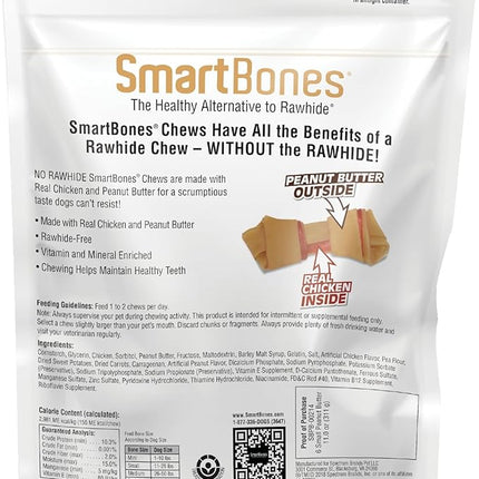 SmartBones Small Chews, Treat Your Dog to a Rawhide-Free Chew Made with Real Meat and Vegetables