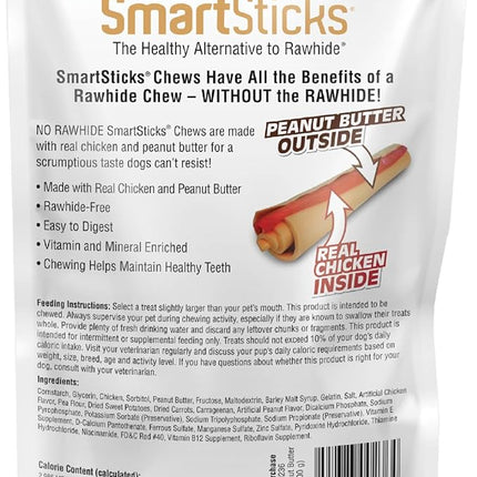 SmartBones SmartSticks, Treat Your Dog to a Rawhide-Free Chew Made with Real Meat and Vegetables (Pack of 4)