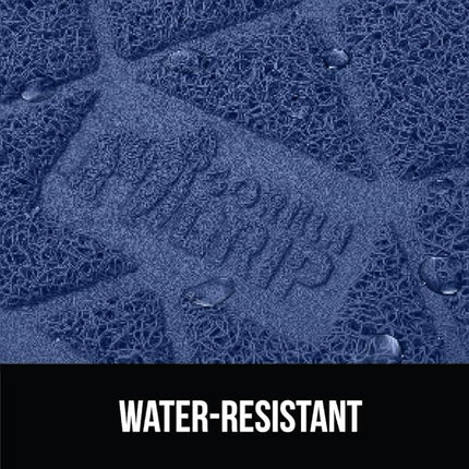 GORILLA GRIP Cat Litter Box Mat, Water Resistant, US Designed Kitty Litter Trapping Mats, Easy to Clean, Scatter Control, Less Mess and Clean Floors, Kitten Supplies for Indoor Cats, 24x17 Navy Blue