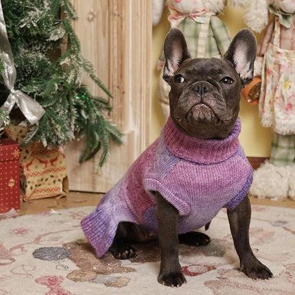 QBLEEV Small Dog Sweaters for Girls - Warm Winter & Fall Dog Sweaters with Soft Material, Turtleneck & Vest Options, Female XS