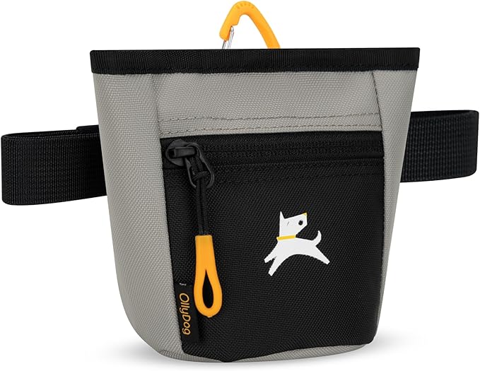 OllyDog Goodie Treat Bag, Dog Treat Pouch, Waist Belt Clip for Hands-Free Training, Magnetic Closure, Dog Training and Behavior Aids, Three Ways to Wear (Wet Weather)