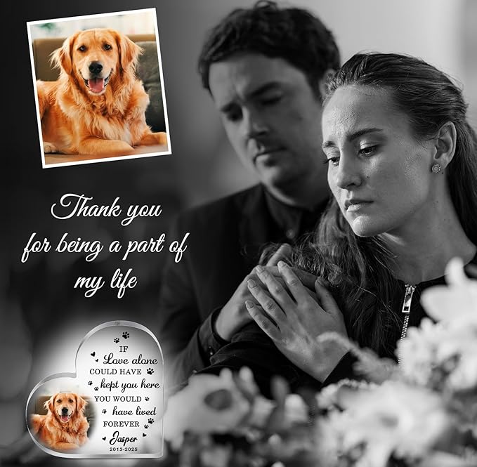 Pet Memorial Gifts for Dogs, Custom Dog Memorial Plaque, Loss of Dogs Sympathy Gift, Custom Pets Acrylic Plaque, Dogs Passing Away Bereavement Gifts, Pet Loss Gift, Memory Plaques for Cats
