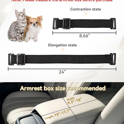 PETSFIT Dog Car Seats for Small Dogs with Safe Protection Hooks, Small Dog Car Seat with Upgraded Safety Tethers, Washable Cushion, Center Console Dog Car Seat (Yellow)