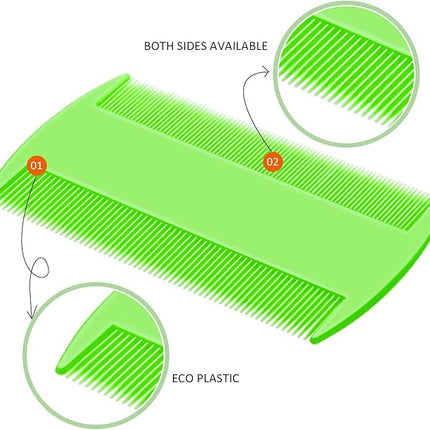 6 Pieces Pet Lice Combs Dog Grooming Flea Cat Tear Stain Comb for Removal Dandruff, Hair Stain, Nit(Pink, Green, Purple, Yellow)