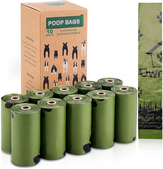 Ownpets Ultra Thick Lavender-Scented Dog Waste Bags, Leak-proof Large Pet Poop Bags for Dogs, 150 Count