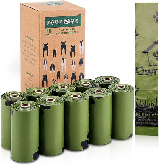 Ownpets Ultra Thick Lavender-Scented Dog Waste Bags, Leak-proof Large Pet Poop Bags for Dogs, 150 Count