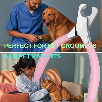 Large Dog Nail Clippers Wide Jaw Opening Heavy Duty Dog Nail Trimmer Cat Claw Clippers