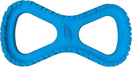 Nerf Dog Tire Infinity Tug Dog Toy, Lightweight, Durable and Water Resistant, 10 Inches, for Medium/Large Breeds, Single Unit, Blue (Pack of 2)