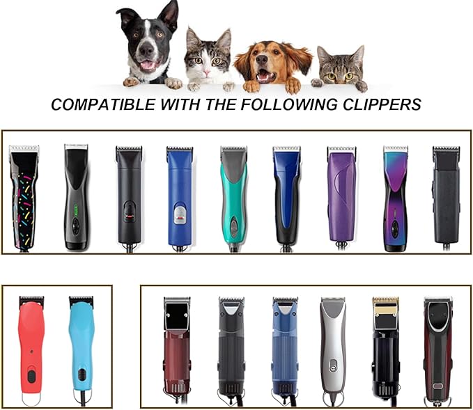 3 Pack 4 Wide Blades for Dog Grooming,Compatible with Andis,Oster A5,Wahl km10 Clippers,Cutting Length 3/8"