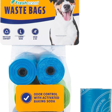 Arm & Hammer Durable Disposable Dog And Cat Waste Bags With Activated Baking Soda, 90 Dog Poop Bags, 9 x 14 Inches