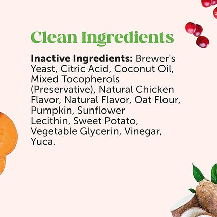 Bladder Health Cranberry Supplement for Dogs – Kidney Support for Dogs, Cranberry & D-Mannose for Dog Urinary Tract Health, Dog Urine & Bladder Support (Chicken)