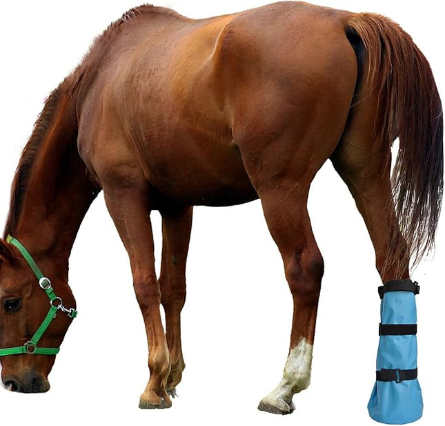 yeezo Hoof Soaking Bag Horse Soaking Boot Hooves Wrapped Easy Soaker Treating Bags with EVA Pad