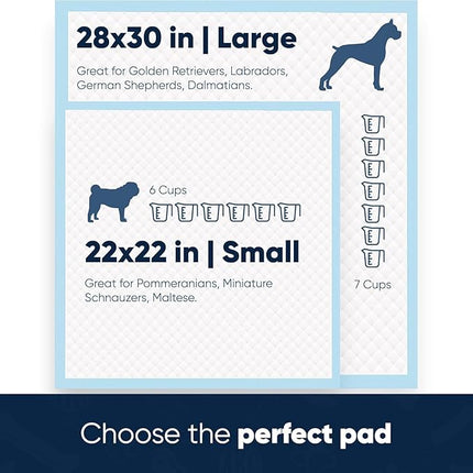 American Kennel Club Puppy Training Pads with Ultra Absorbent Quick Dry Gel – 22 x 22 Pee Pads for Dogs - 100 Count (Unscented)