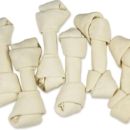hotspot pets 6-7 Inch USDA Certified Facility Rawhide Dog Chew Bones - Choice of 10, 20, 30 Packs - from Grass Fed Brazilian Cows - Promotes Dental Hygiene and Good Behavior (30 Count)