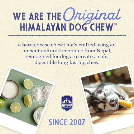 Himalayan Chew Premium Yak Cheese Himalayan Chews, Bacon, 1 Large Treat, 3.3 oz, Treats Large Breed, All Natural, Long Lasting Chews for Aggressive Chewers, s Under 55 lbs