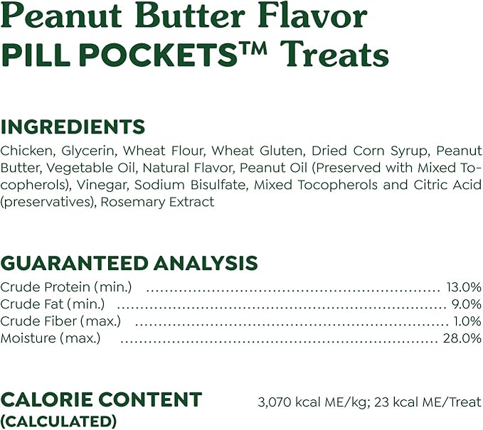 Greenies Pill Pockets for Dogs Large Size, Soft Dog Treats, Real Peanut Butter Flavor, (6) 7.9 oz. Pouches (180 Treats Total)