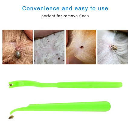 Lamoutor 7Pcs Pet Flea Comb Fine Tooth Comb and Pet Stainless Steel Combs for Dogs Cats Pet