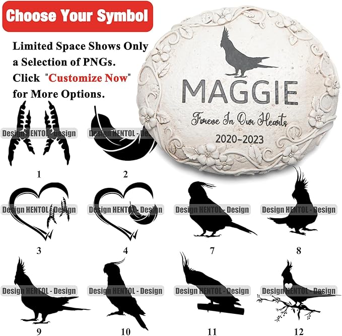 Personalized Cockatiel Memorial Stone, Pet Grave Marker Cockatiel, Cockatiel Headstone, Cockatiel Tombstone, Cockatiel Gravestone, Cockatiel Memorial Gifts