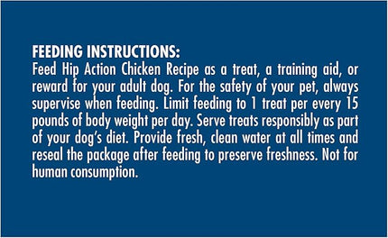 Zuke’s Hip Action, Hip And Joint Support Treats, Soft And Chewy Natural Dog Chicken Treats, Chicken Recipe - 6.0 OZ Bag
